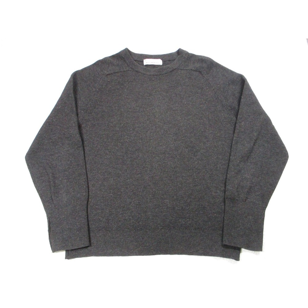 Woolworths Sweater Mens Medium Gray‎ Pure Lambswool Crewneck Knit Pullover Soft
